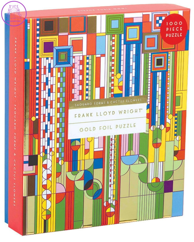 GALISON Metalické puzzle Frank Lloyd Wright Saguaro a kaktusy 1000 dílků