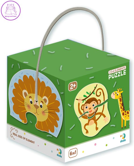 DODO Puzzle Safari 6v1 (2,3,4 dílky) DODO Puzzle Safari 6v1 (2,3,4 dílky)
