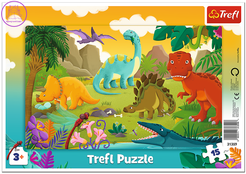 TREFL Puzzle Dinosauři 15 dílků TREFL Puzzle Dinosauři 15 dílků