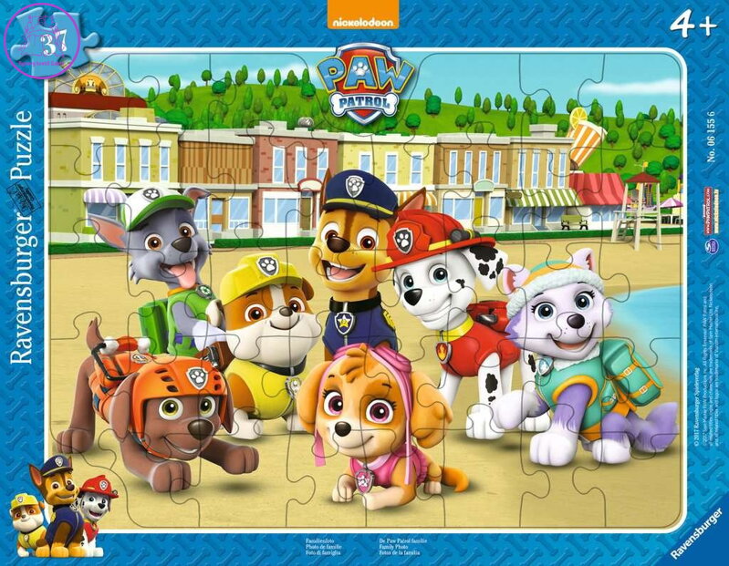 RAVENSBURGER Puzzle Tlapková patrola: Rodinné foto 37 dílků RAVENSBURGER Puzzle Tlapková patrola: Rodinné foto 37 dílků