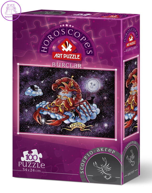 ART PUZZLE Puzzle Znamení zvěrokruhu: Štír 100 dílků ART PUZZLE Puzzle Znamení zvěrokruhu: Štír 100 dílků
