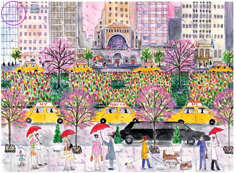 GALISON Puzzle Jaro na Park Avenue 1000 dílků GALISON Puzzle Jaro na Park Avenue 1000 dílků