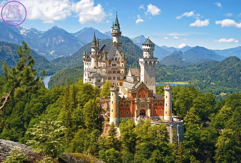 CASTORLAND Puzzle Výhled na zámek Neuschwanstein 500 dílků CASTORLAND Puzzle Výhled na zámek Neuschwanstein 500 dílků