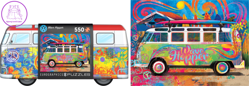 EUROGRAPHICS Puzzle v plechové krabičce Volkswagen Wave Hopper 550 dílků EUROGRAPHICS Puzzle v plechové krabičce Volkswagen Wave Hopper 550 dílků