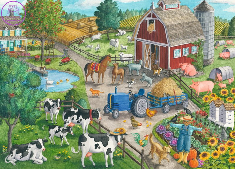 RAVENSBURGER Puzzle Doma na farmě 60 dílků RAVENSBURGER Puzzle Doma na farmě 60 dílků