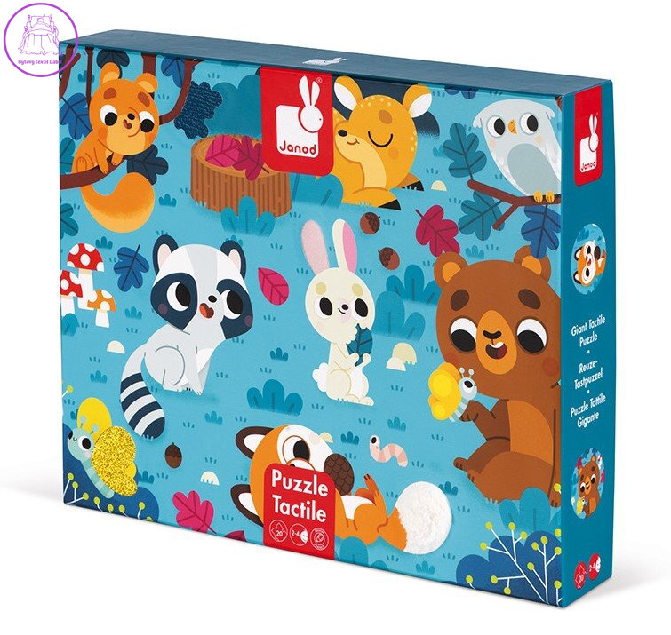 JANOD Hmatové puzzle Lesní zvířátka 20 dílků JANOD Hmatové puzzle Lesní zvířátka 20 dílků