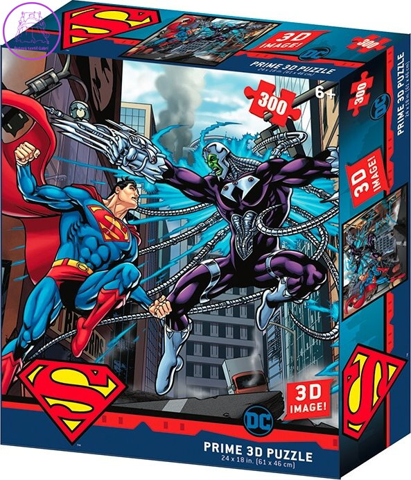 PRIME 3D Puzzle Superman vs Electro 3D 300 dílků PRIME 3D Puzzle Superman vs Electro 3D 300 dílků