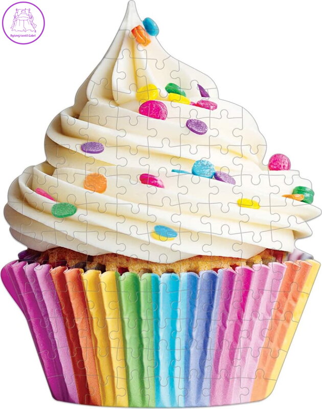GALISON Tvarové puzzle Sladký cupcake 100 dílků GALISON Tvarové puzzle Sladký cupcake 100 dílků