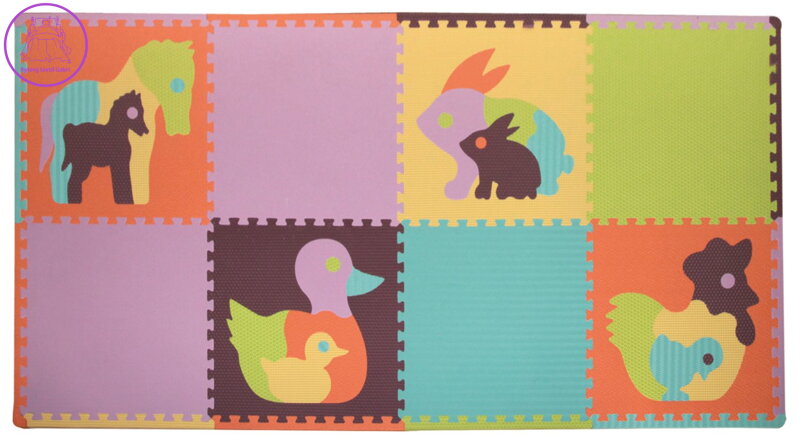 BABY GREAT Pěnové puzzle Zvířata SX (60x60) s okraji
