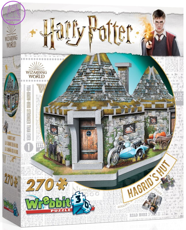 WREBBIT 3D puzzle Harry Potter: Hagridův domek 270 dílků