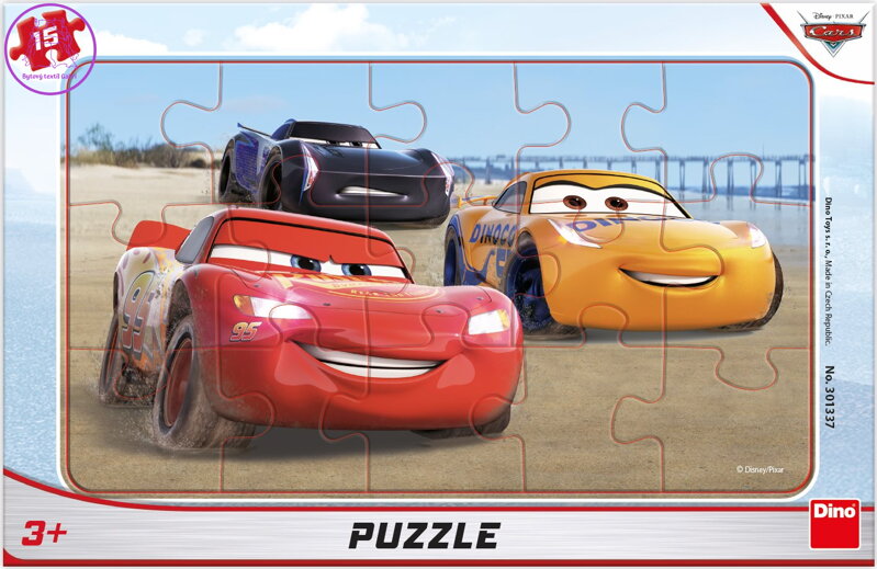 DINO Puzzle Auta 3: Závody 15 dílků DINO Puzzle Auta 3: Závody 15 dílků