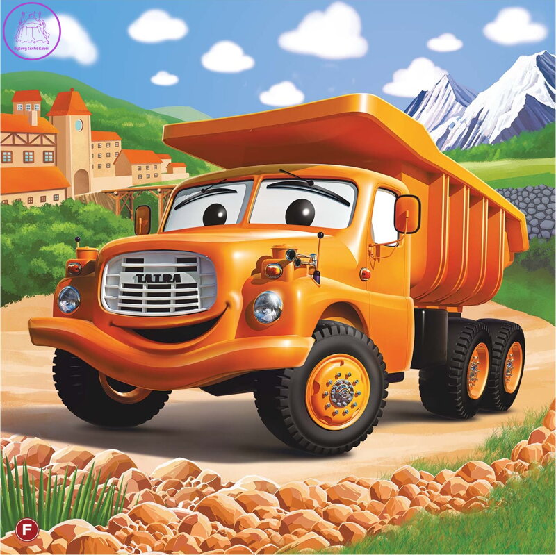 DINO Puzzle Tatra Auta: Tatra 148 žlutá 60 dílků DINO Puzzle Tatra Auta: Tatra 148 žlutá 60 dílků