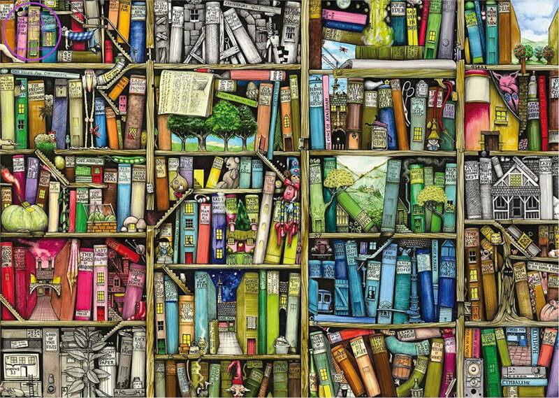 RAVENSBURGER Puzzle Bizarní knihovna 1000 dílků RAVENSBURGER Puzzle Bizarní knihovna 1000 dílků