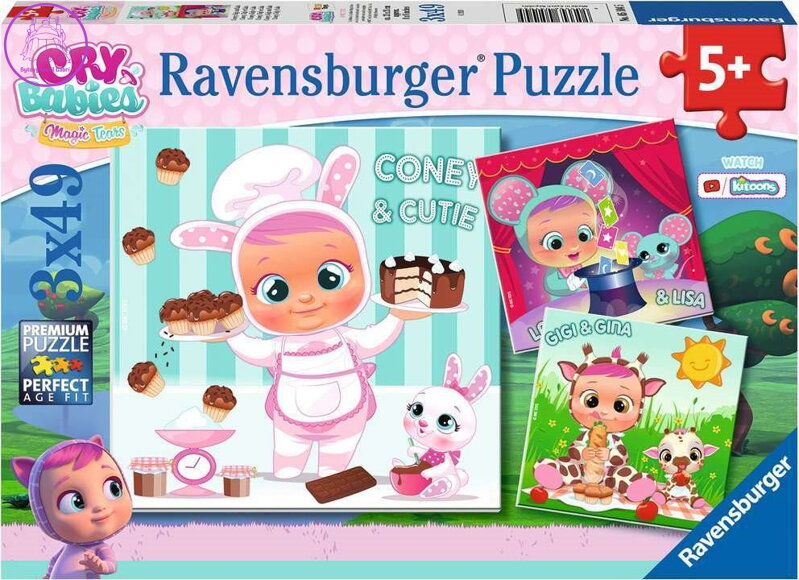 RAVENSBURGER Puzzle Cry Babies Magic Tears 3x49 dílků RAVENSBURGER Puzzle Cry Babies Magic Tears 3x49 dílků