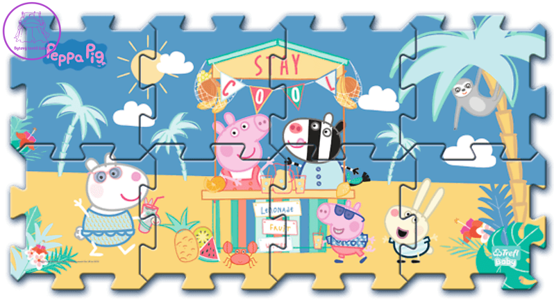 TREFL Pěnové puzzle Prasátko Peppa: Letní prázdniny