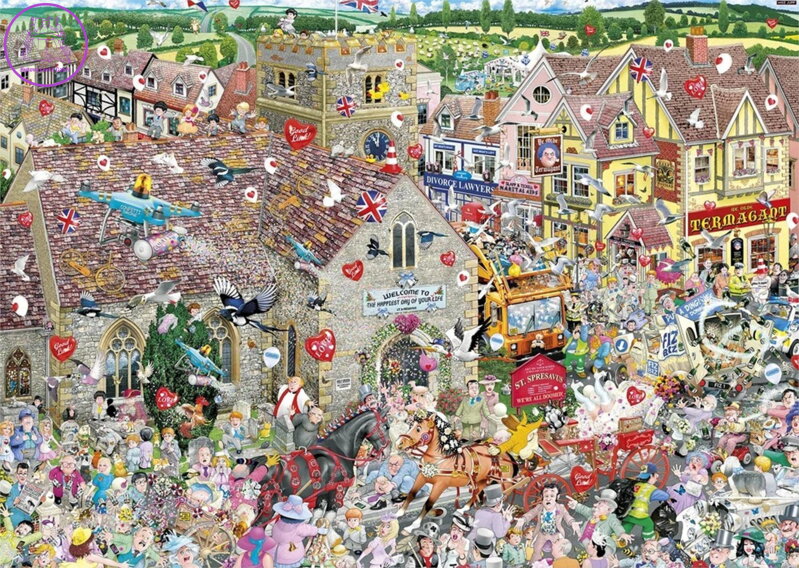 GIBSONS Puzzle Miluji svatby a hostiny 1000 dílků GIBSONS Puzzle Miluji svatby a hostiny 1000 dílků