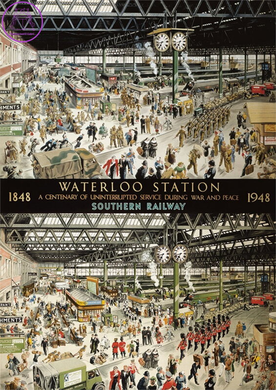 GIBSONS Puzzle Stanice Waterloo v roce 1848 a 1948, 1000 dílků GIBSONS Puzzle Stanice Waterloo v roce 1848 a 1948, 1000 dílků