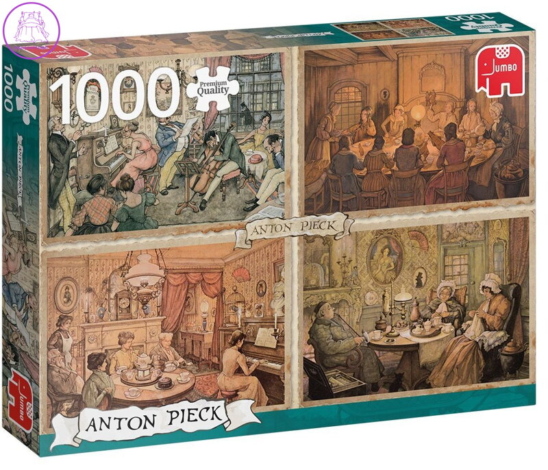 JUMBO Puzzle Setkání v obývacím pokoji 1000 dílků JUMBO Puzzle Setkání v obývacím pokoji 1000 dílků