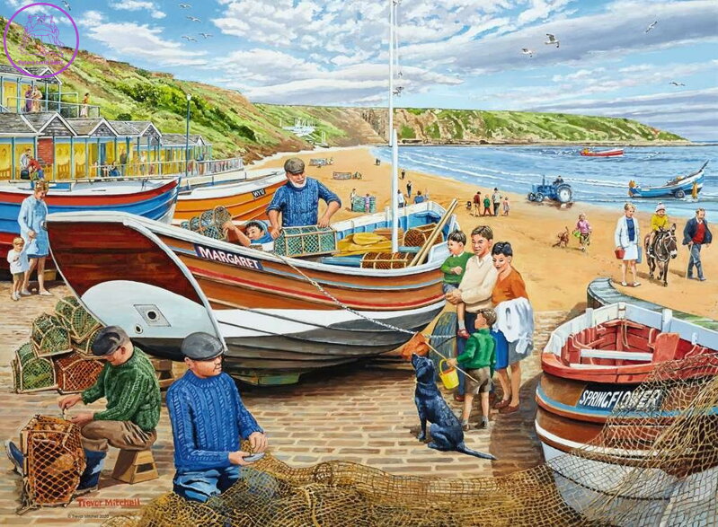 RAVENSBURGER Puzzle Rybáři 500 dílků RAVENSBURGER Puzzle Rybáři 500 dílků