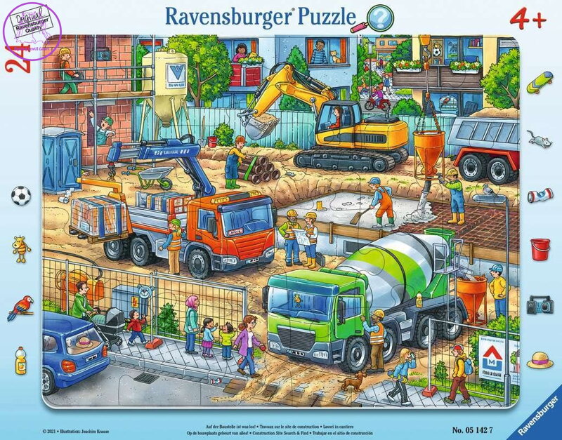 RAVENSBURGER Puzzle Na staveništi 24 dílků RAVENSBURGER Puzzle Na staveništi 24 dílků