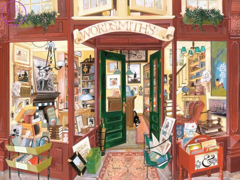 RAVENSBURGER Puzzle Wordsmithovo knihkupectví 1500 dílků RAVENSBURGER Puzzle Wordsmithovo knihkupectví 1500 dílků