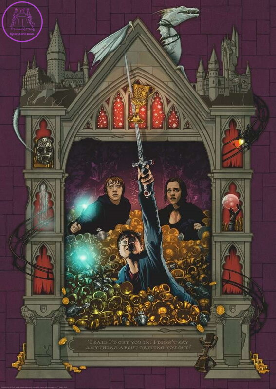 RAVENSBURGER Puzzle Harry Potter 7: Trezor v Gringottovic bance 1000 dílků RAVENSBURGER Puzzle Harry Potter 7: Trezor v Gringottovic bance 1000 dílků