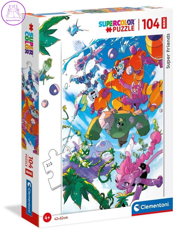 CLEMENTONI Puzzle Super Friends! MAXI 104 dílků CLEMENTONI Puzzle Super Friends! MAXI 104 dílků