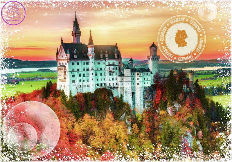 GRAFIKA Puzzle Cesta kolem světa: Německo 2000 dílků GRAFIKA Puzzle Cesta kolem světa: Německo 2000 dílků