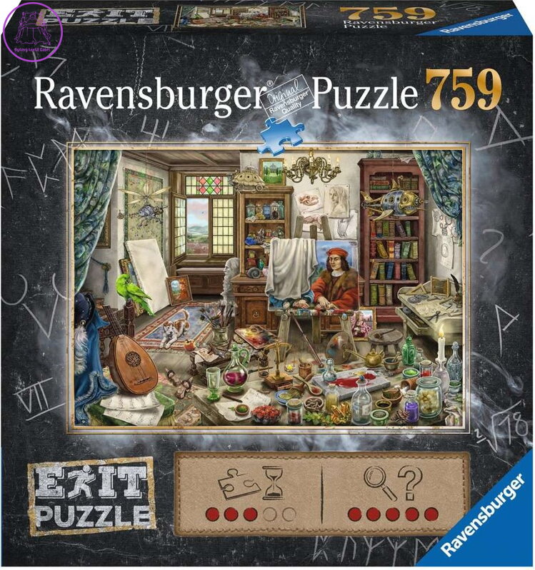 RAVENSBURGER Únikové EXIT puzzle Umělecké studio 759 dílků RAVENSBURGER Únikové EXIT puzzle Umělecké studio 759 dílků