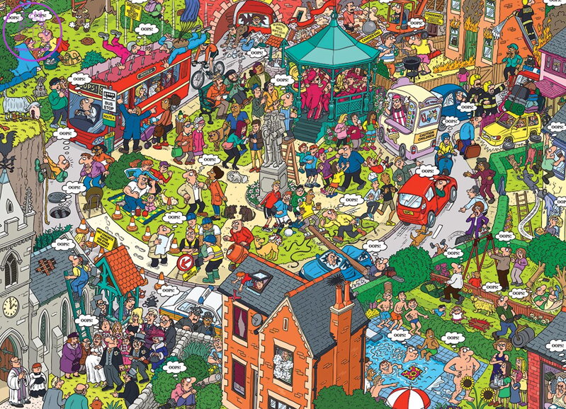 EUROGRAPHICS Puzzle Co se může pokazit? XL 500 dílků EUROGRAPHICS Puzzle Co se může pokazit? XL 500 dílků