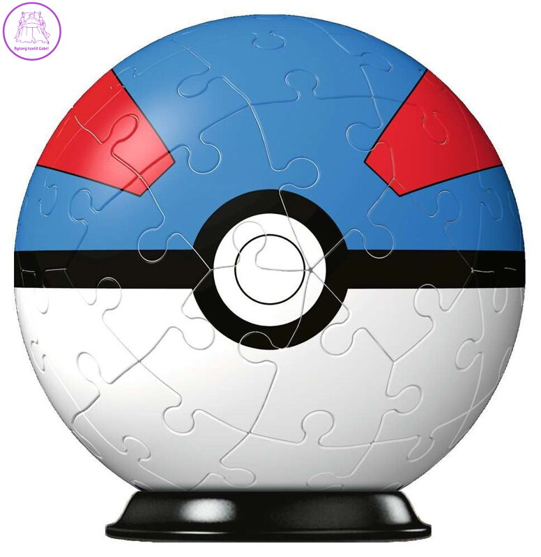RAVENSBURGER Puzzleball Pokémon: Greatball 54 dílků RAVENSBURGER Puzzleball Pokémon: Greatball 54 dílků