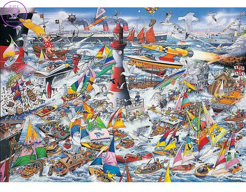 GIBSONS Puzzle Miluji lodě 1000 dílků GIBSONS Puzzle Miluji lodě 1000 dílků