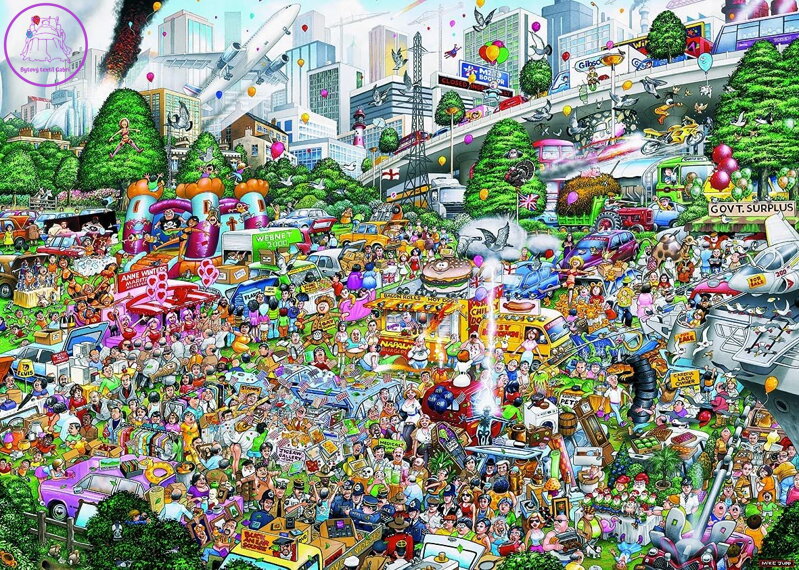 GIBSONS Puzzle Miluji prodej z kufru auta 1000 dílků GIBSONS Puzzle Miluji prodej z kufru auta 1000 dílků