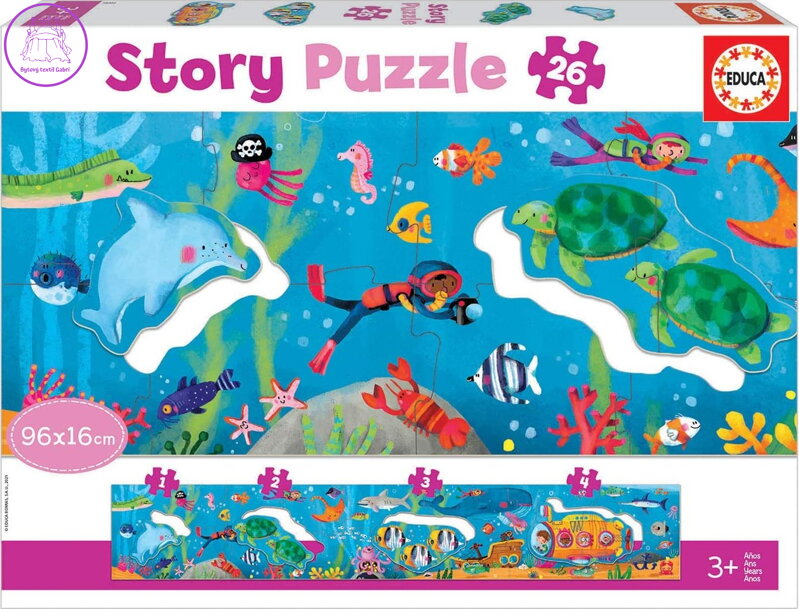 EDUCA Story puzzle Podmořský svět 26 dílků