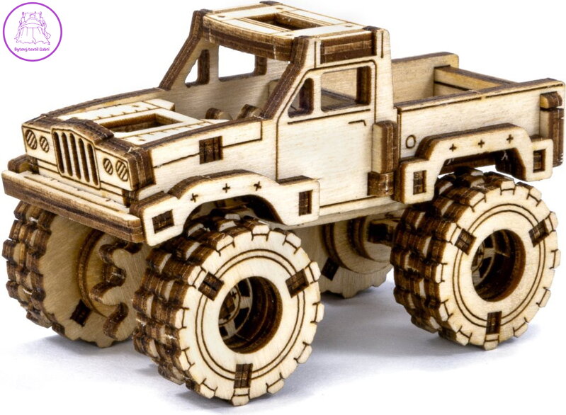 WOODEN CITY 3D puzzle Superfast Monster Truck č.3