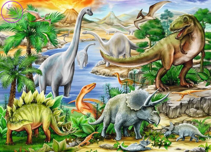 RAVENSBURGER Puzzle Prehistorický život 60 dílků RAVENSBURGER Puzzle Prehistorický život 60 dílků