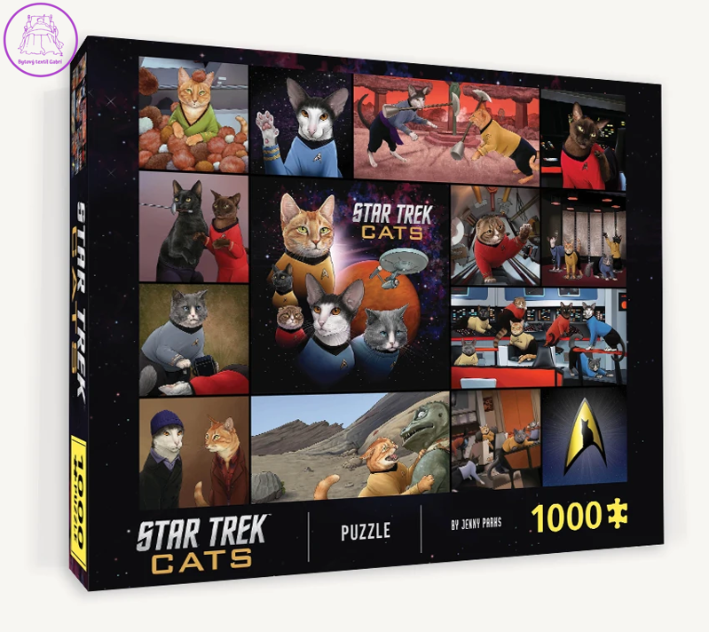 CHRONICLE BOOKS Puzzle Star Trek Cats 1000 dílků