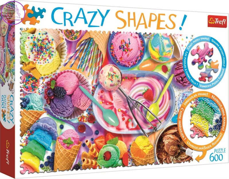 TREFL Crazy Shapes puzzle Sladké sny 600 dílků TREFL Crazy Shapes puzzle Sladké sny 600 dílků