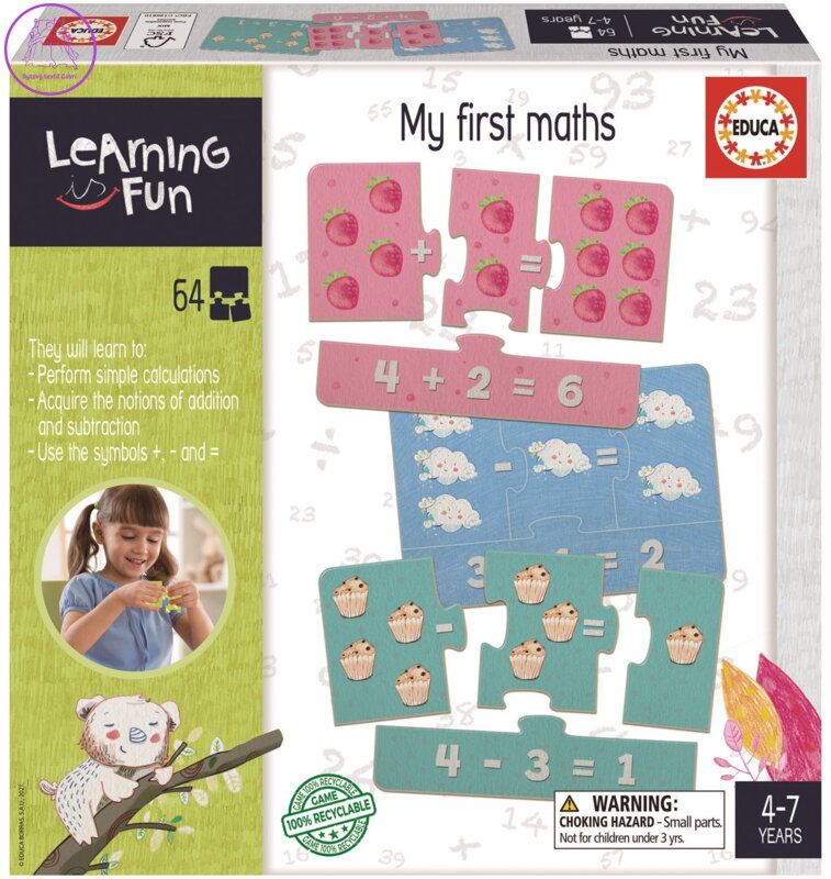 EDUCA Vzdělávací puzzle a hra Learning is Fun: Moje první matematika