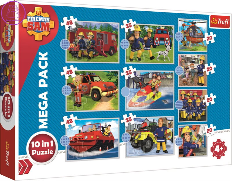 TREFL Puzzle Požárník Sam 10v1