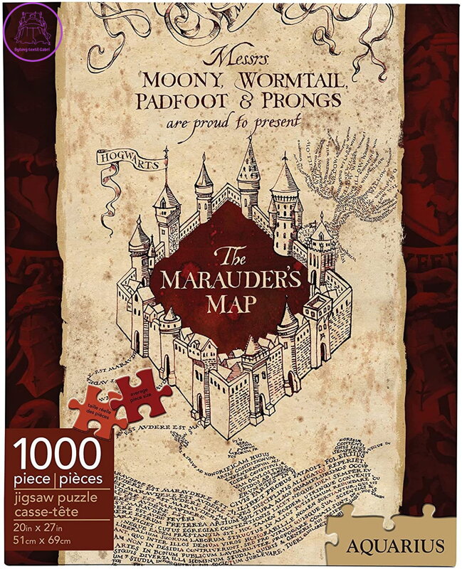 AQUARIUS Puzzle Harry Potter: Pobertův plánek 1000 dílků AQUARIUS Puzzle Harry Potter: Pobertův plánek 1000 dílků