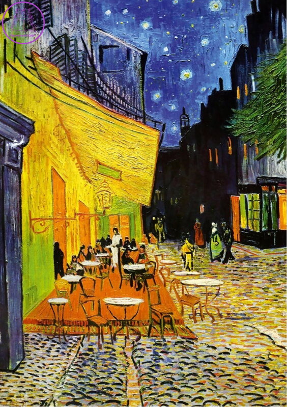 ART PUZZLE Puzzle Terasa kavárny v noci 1000 dílků