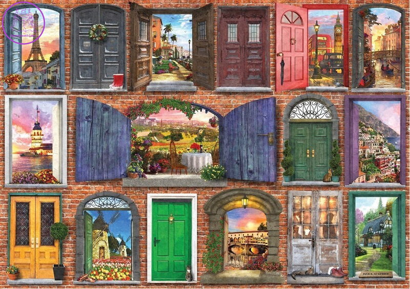 ART PUZZLE Puzzle Dveře Evropy 1000 dílků ART PUZZLE Puzzle Dveře Evropy 1000 dílků