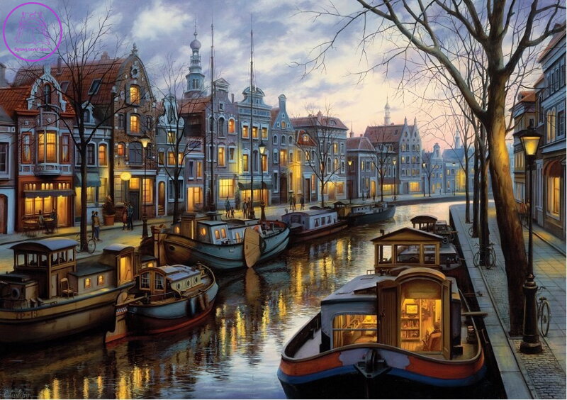 ART PUZZLE Puzzle Světla kanálu 1500 dílků ART PUZZLE Puzzle Světla kanálu 1500 dílků