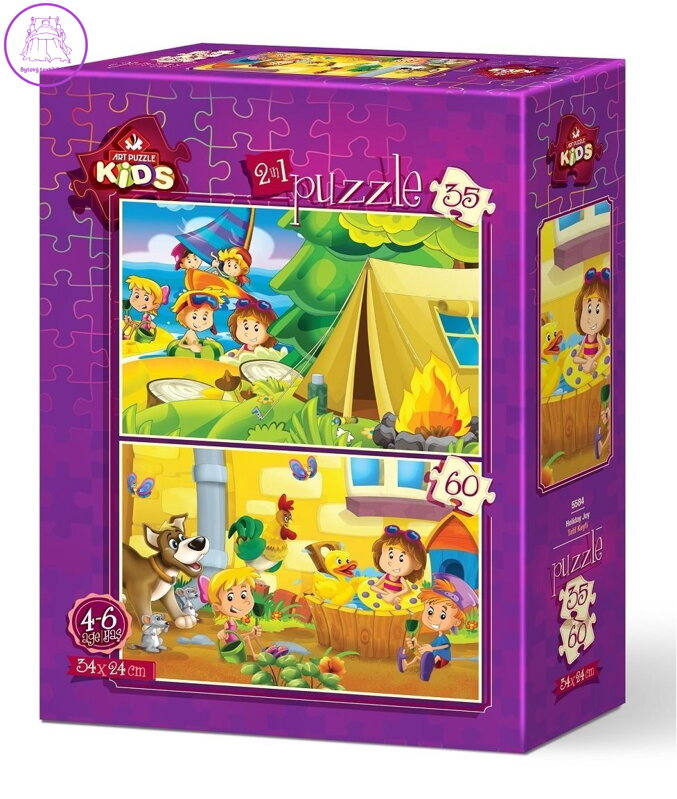 ART PUZZLE Puzzle Prázdninové potěšení 35+60 dílků ART PUZZLE Puzzle Prázdninové potěšení 35+60 dílků