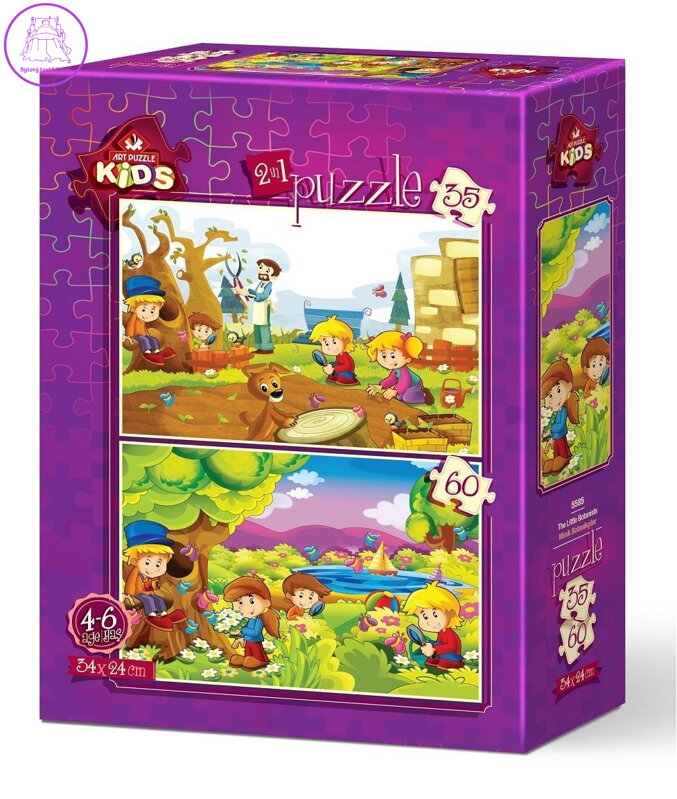 ART PUZZLE Puzzle Malí botanici 35+60 dílků ART PUZZLE Puzzle Malí botanici 35+60 dílků