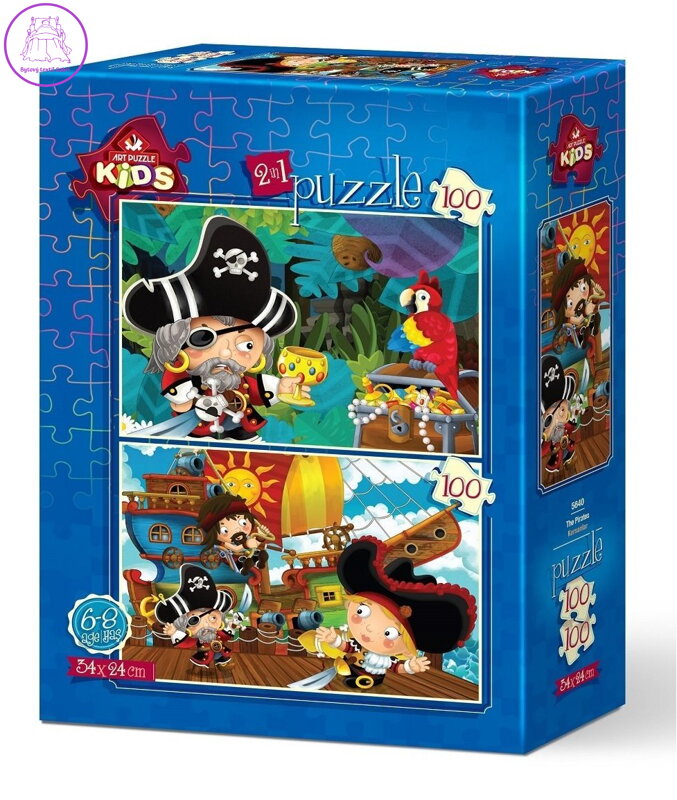 ART PUZZLE Puzzle Piráti 2x100 dílků ART PUZZLE Puzzle Piráti 2x100 dílků