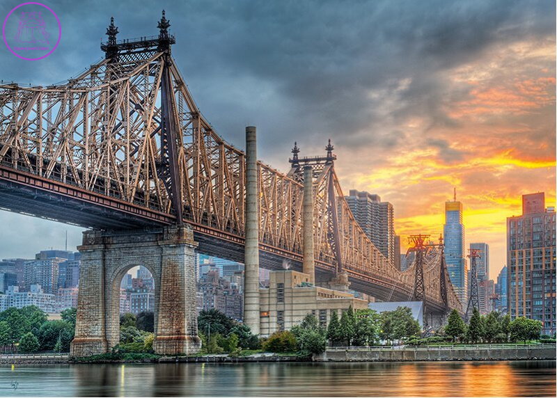 CHERRY PAZZI Puzzle Most Queensboro v New Yorku 1000 dílků