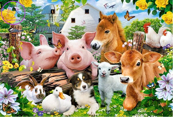CASTORLAND Puzzle Přátelé ze statku MAXI 40 dílků CASTORLAND Puzzle Přátelé ze statku MAXI 40 dílků