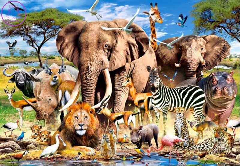 CASTORLAND Puzzle Zvířata ze savany 260 dílků